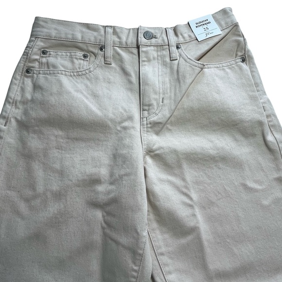 J. Crew Slouchy boyfriend Jeans In Ecru Size 25 - Picture 8 of 11
